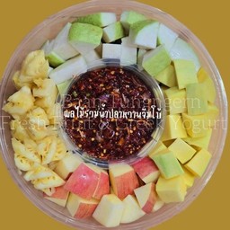 ชุดผลไม้รวมน้ำปลาหวานกล่อง Jumbo