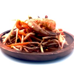 ตำกุ้งสด