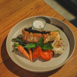 Sea Bass Steak With Truffle Sauce