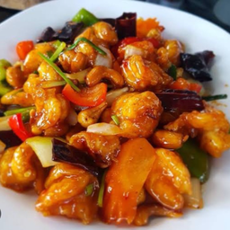 (L)กุ้งผัดเม็ดมะม่วงหิมพานต์