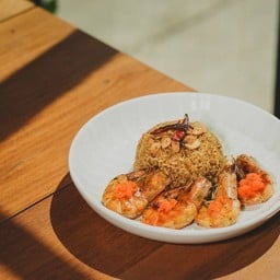 ข้าวผัดบิซก์ซอสกุ้ง