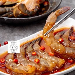 กุ้งทะเลดองซีอิ๊วเกาหลี