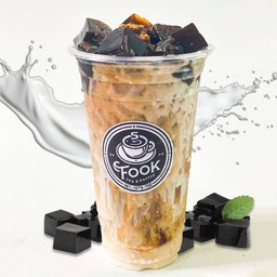 เฉาก๊วยนมสดโบราณ - Grass Jelly Fresh Milk