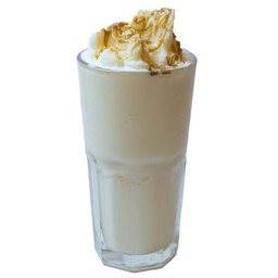 นมสด + คาราเมล ปั่น