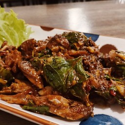 กะเพราปลากระป๋อง(กับข้าว)