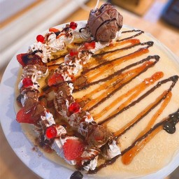 เครปเย็น(โอวันตินเฟลค+เม็ดมะม่วง)