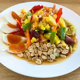 ตำข้าวโพด+ไข่เค็ม