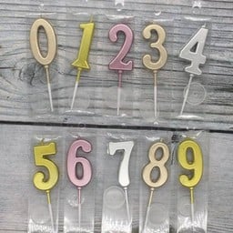 เทียนปักเค้ก เลข0-9