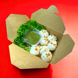 [อร่อยซ่ากับโค้ก] ลูกชิ้นปลาภูเก็ตลวกจิ้ม +  โค้ก ออริจินัล (กระป๋อง)