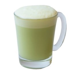 ชาเขียว + นมสด ร้อน
