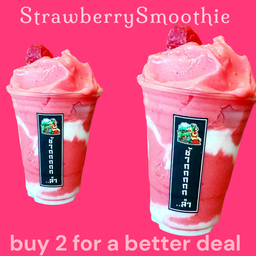สตอเบอรี่ สมูทตี้ซื้อ2คุ้มกว่า