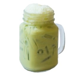 ชาเขียว + นมสด เย็น