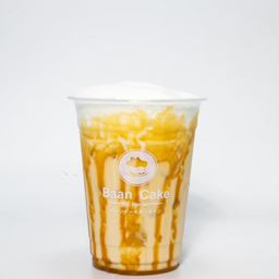 นมสดคาราเมลเย็น