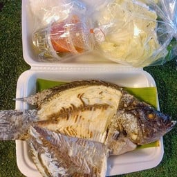 เมี่ยงปลาเผา&หมึกย่าง น้ำจิ้มรสเด็ด by..เดียร์ ตลาดเต่าทองบางไผ่