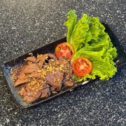 ตับหมูทอดกระเทียม