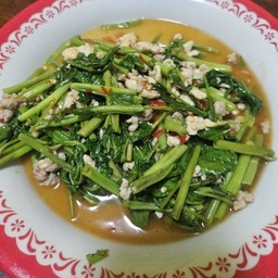 ผักบุ้งไก่สับ