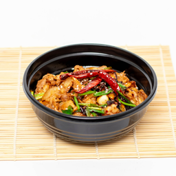 ข้าวหม่าล่าหน้าเนื้อ