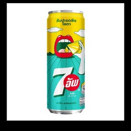 7-Up สัปปะรด พีช โซดา ไม่มีน้ำตาล