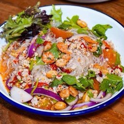 วุ้นเส้นโบราณ หมูสับกุ้งแห้ง