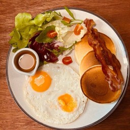 Pancake With Bacon And Egg