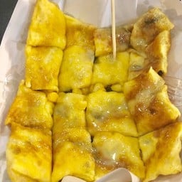 โรตีข้าวโพด+ลูกเกด