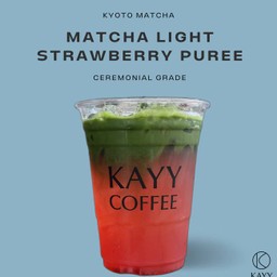Iced Matcha Light Strawberry Puree ( D )