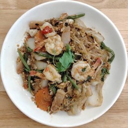 สุกี้ผัดแห้งทะเล