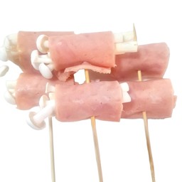 แฮมไก่พันเห็ดชิเมจิขาว