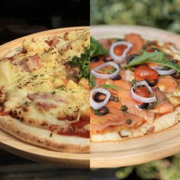Half Hawaiian & Smoked Salmon