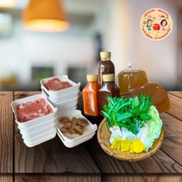 หมูชาบูน้ำซุปไสชุดใหญ่
