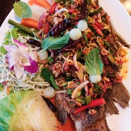 ปลากระพงลุยสวน