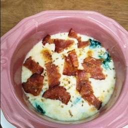 ผักโขมอบชีท