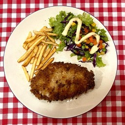 สเต็กไก่กรอบ