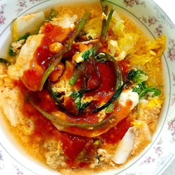 [อร่อยซ่ากับโค้ก] สุกี้ไก่ (น้ำ) +  โค้ก ออริจินัล (กระป๋อง) 