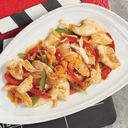 หมึกผัดไข่เค็ม