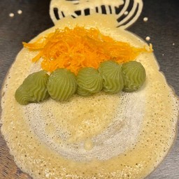 สังขยาใบเตย + ฝอยทอง