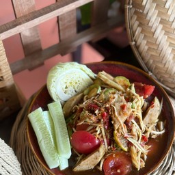 ตำปูปลาร้า หมูยอ