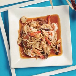 ผัดเห็ดรวมมิตรทะเล