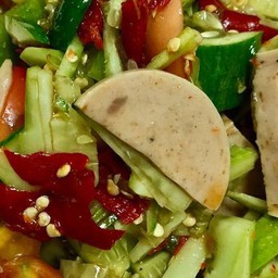 ตำแตงปลาร้าโคตรนัวหมูยอ