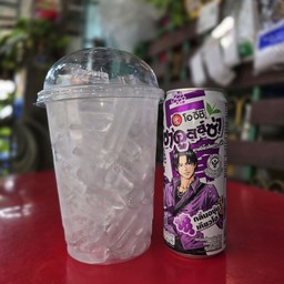 น้ำแข็งเปล่า+ชาคูลซ่าม่วง