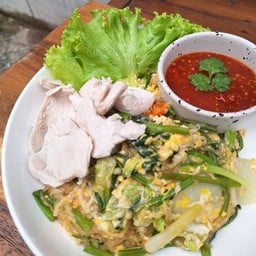 สุกี้แห้ง อกไก่