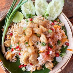 ข้าวผัดปลาทูกากหมู