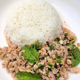 ข้าวลาบหมู