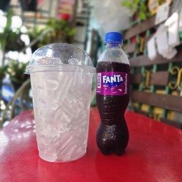 น้ำแข็งเปล่า+แฟนต้าม่วง
