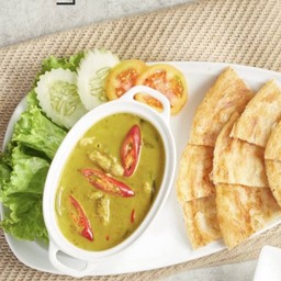 โรตีแกงเขียวหวานไก่