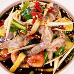 ตำกุ้งสด