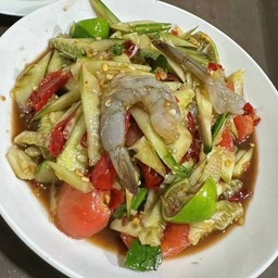 ตำแตงกุ้งสด