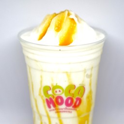 มะพร้าวเผาปั่นนมสด คาราเมล