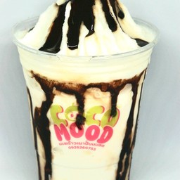 มะพร้าวเผาปั่นนมสด ช็อคโกแลต