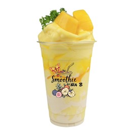 มะม่วงนมสดสมูทตี้ (ใช้เนื้อผลไม้สด)